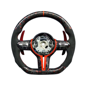 Volant en fibre de carbone avec écran LED chauffant personnalisé pour BMW M2 M3 M4 M5 F10 <span class=keywords><strong>F50</strong></span> F30 F32 F80 F82 F90 E90 E92 E60 E63 G20 G - Product Image 4