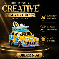 Kit de Modélisme 3D en Métal DIY Hawaï, Jouet Éducatif STEM Personnalisé en Gros, Cadeau Décoratif, Vente Directe Usine, OEM CE EN71