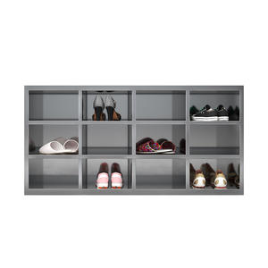 ตู้รองเท้าสแตนเลส 304 3 ชั้น แบบสองด้าน หลายช่อง สำหรับจัดเก็บของใช้ในบ้าน - Product Image 3