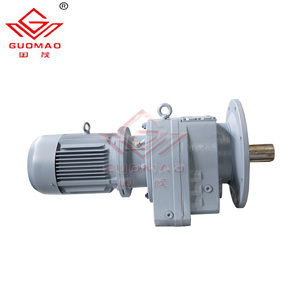 Boîte de vitesses/moteur à engrenages hélicoïdaux horizontaux/verticaux Onlypower série R R137, rapport de réduction personnalisable, construction en acier/fer fonte - Product Image 4