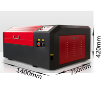 Découpeuse laser CNC 4040 à refroidissement par eau, haute rigidité, pour bois, MDF, caoutchouc et papier, avec prise en charge LAS/DXF