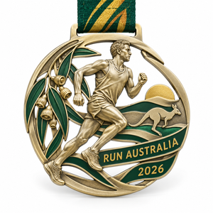 Medallas al por mayor de fábrica, de aleación de zinc, 3D, doradas, para lucha libre, medalla de premio, medallas deportivas de metal personalizadas con cinta. - Product Image 2
