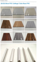 Panneaux muraux intégrés imperméables à installation rapide pour plafond en PVC et panneau mural à joint en V, modèle moderne pour la conception de villas et de maisons