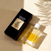 Flacon de parfum en verre cristal de haute qualité en gros, 75 ml, 80 ml, couleur personnalisée, flacon vide à col serti pour emballage de parfum