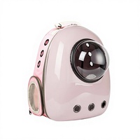 Tas Ransel Hewan Peliharaan Kapasitas Besar Portabel untuk Kucing dan Anjing, Bahan PVC, Kapsul Luar Angkasa, Ringan, Transparan, Buatan Cina, Perlengkapan Hewan Peliharaan