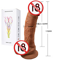 Lesbians seks ürünleri yumuşak silikon gerçekçi yapay Penis vajina vantuz Anal Plug kadın masaj Penis seks oyuncak yapay Penis kadın için