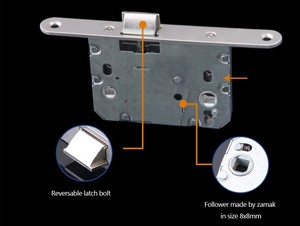 Vô Tích Intelliware 1k621 Zamak Chốt <span class=keywords><strong>Bolt</strong></span> Thép Lỗ Mộng Khóa Cơ Thể Cửa Gỗ ABS Kẽm Hợp Kim Chất Liệu 50Mm Backset - Product Image 4