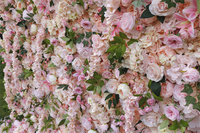 Panneau mural de fleurs artificielles mélangées faites à la main LEXI, décoration florale en soie de haute qualité pour mariage, Saint-Valentin, scène
