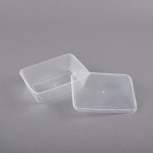 500ml Cear Disposable PP Plastic Food Grade Food <strong>Container</strong> Packaging <strong>Rectangular</strong> Safe Stackable Togo Food Storage <strong>Containers</strong> - Product Image 2