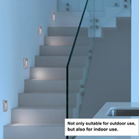 Lumière murale LED moderne à montage en surface pour extérieur, intérieur, marches, escalier, couloir, mur