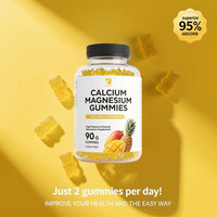 Suplemen Vitamin Gummy OEM Kalsium Magnesium Seng Mendukung Kesehatan Sistem Saraf, Otot, Tulang, Sendi, Tidur, dan Imunitas