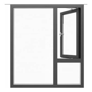 Fenêtre à battant en aluminium à double vitrage avec option de vitrage secondaire insonorisant Rw≥45dB pour appartement urbain et hôtel - Product Image 3