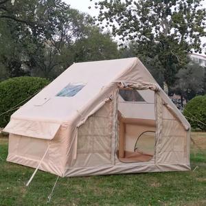 Grande tente familiale d'extérieur pour le <span class=keywords><strong>camping</strong></span>, toile Oxford imperméable avec fonction gonflable en coton aérien pour le glamping - Product Image 1