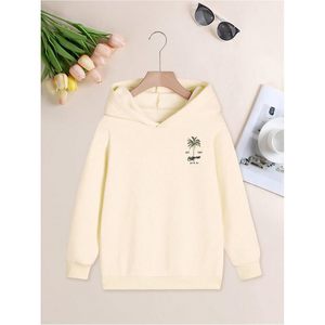 Sweat-shirt à capuche pour homme FOXA avec imprimé cocotier, 100% coton, respirant, décontracté - Product Image 2