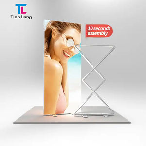 TianLang en alliage d'aluminium affiche Tension tissu LED rétro-éclairé sans cadre publicité boîte à lumière pliable intérieur signe LightBox signe - Product Image 6