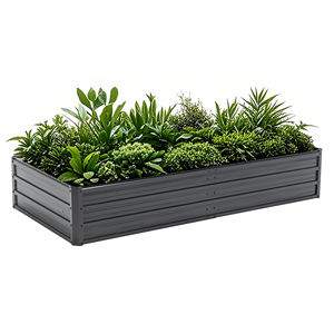 Bac à jardin surélevé en acier galvanisé renforcé simple MQ 6x3x1 FT, résistant à la rouille, coloré, pour plantes d'extérieur - Product Image 2