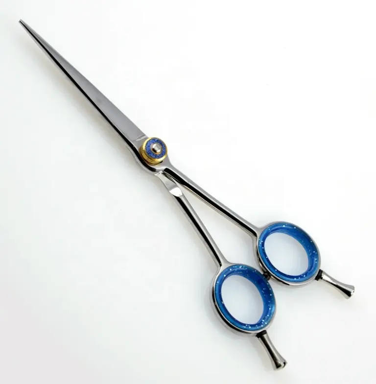 Professional Hair Scissors Blue Screw Japanese Stainless Steel 420