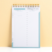 Carnet de notes promotionnel en tissu A5/A6 avec reliure spirale et fil doré personnalisé, avec boîte cadeau