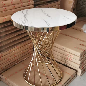 Juego de Platos de Cristal de Alto Brillo para Mesa de Centro, Estilo Jazz Blanco, de Lujo, Pequeños y Redondos, Venta al Por Mayor del Fabricante, MK - Product Image 2