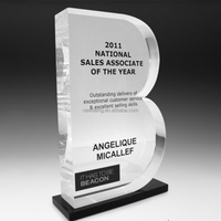 Plaque de nom personnalisée en acrylique pour bureau, support de présentation, cadeau, bloc de plaque nominative