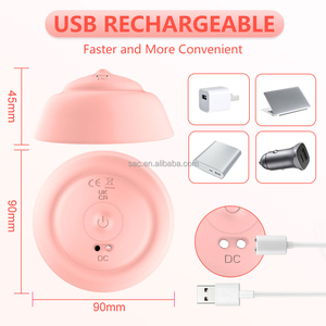 SacKnove APP Rechargeable à distance électrique femmes seins jouets sexuels vibrant double mamelon dispositif de Stimulation masseur de sein vibrateur - Product Image 3