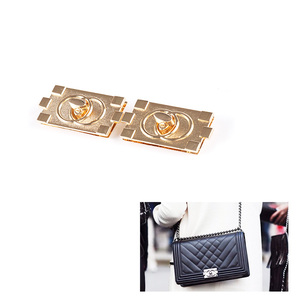 2021 फैशन महिला बैग थोक बैग भागों हार्डवेयर धातु ताला बैग सामान हैंडबैग सजावट ताला - Product Image 1