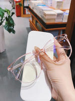 Lunettes anti-lumière bleue en gros pour hommes et femmes, montures transparentes, montures optiques tendance