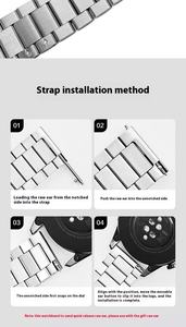 Para Smart Band, correa de reloj inteligente de Metal de acero inoxidable para 40mm, 44mm, 22mm, reemplazo de correa, ubicación en el extranjero, envío directo - Product Image 6