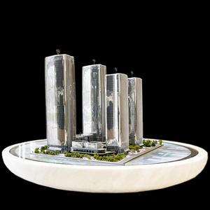 Customized Modern Skyscraper Office Building Model With 3D Model Design High 3D Printing for Apartment Use Architectural Model - Product Image 3