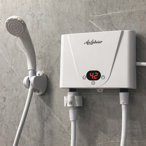Calentador de agua instantáneo para ducha de 5500W, IPX4 a prueba de agua, con pantalla digital y control termostático para baño doméstico. - Product Image 4