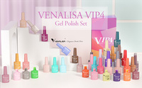 Venalisa VIP1-4 Nouvelle mise à niveau sans Hema 60 couleurs Vernis à ongles en gel UV Kit cadeau Vernis à ongles en gel UV/LED à faire tremper
