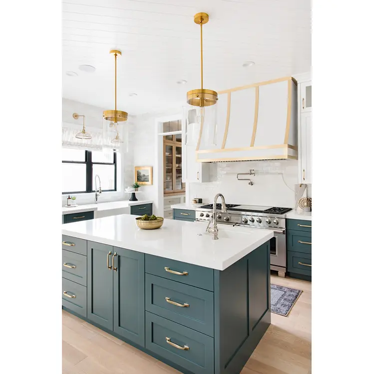 Novo padrão profissional desenhos feitos sob encomenda luxo de alta qualidade madeira armário de cozinha