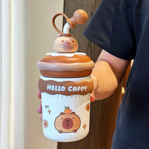 Bouteille Thermos Kapibala Panda avec paille pour bébés et enfants de 2 à 4 ans – Portable – Été 2025 - Product Image 4