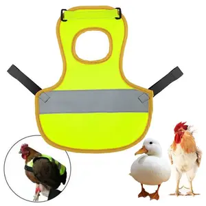 Pet Duck Vest Reflective Cape Waterproof Chicken Vest Adjustable Chicken Coat Apron Hen Feather Protector Duck Poultry Supplies