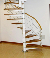 CBMMart Escaliers modernes haut de gamme de haute qualité Escalier en colimaçon rustique Escalier en métal pour la maison et la villa