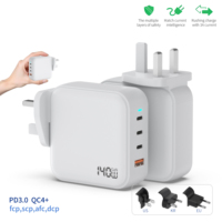 Chargeur rapide USB-C PD 3.1 super mini 140W en promotion, compatible ordinateurs portables et écouteurs, fonction QC3.0, prises EU/US