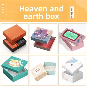 Caja de regalo vacía, caja personalizada para recuerdos, caja de regalo de alta gama para Año Nuevo y Festival de Primavera, caja personalizada con tapa de cielo y tierra. - Product Image 6