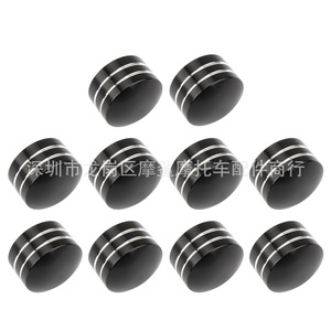 ฝาครอบสกรูมอเตอร์ไซค์ Moshark สีดำ อลูมิเนียม สำหรับตกแต่งฮาร์เลย์ เรโทร ฝาครอบน็อตเครื่องยนต์ MP10-001-0131 32 33 34 - Product Image 4