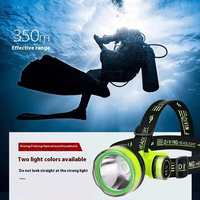 Lampe frontale étanche IPX8 pour la pêche, rechargeable Type-C, lampe de mineur, lampe de cyclisme, lampe frontale LED pour camping et plongée en extérieur