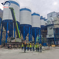 Système de structure en acier renforcé pour silo à scories de 2000 tonnes pour matériaux à haute densité, travaux d'ingénierie industrielle