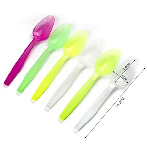 <span class=keywords><strong>Cuillère</strong></span> à logo personnalisée en plastique <span class=keywords><strong>magique</strong></span> changeant de couleur, recyclable et réutilisable, pour les fêtes - Product Image 4