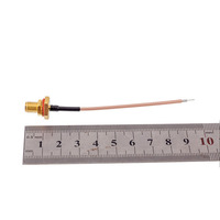 Câble adaptateur coaxial SMA mâle personnalisé vers UFL avec câble d'antenne RG1.13 en cuivre + PVC de 15 cm