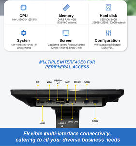 Máquina de <span class=keywords><strong>cajero</strong></span> Aonpos sistemas POS todo en uno para restaurante con NFC - Product Image 4