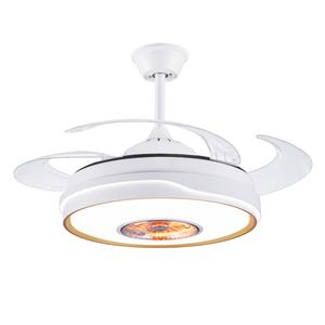 Bằng sáng chế độc quyền 42inch hiện đại làm mát và sưởi ấm Quạt trần vô hình quạt trần với ánh sáng từ xa 72W ventiladores de techo - Product Image 5