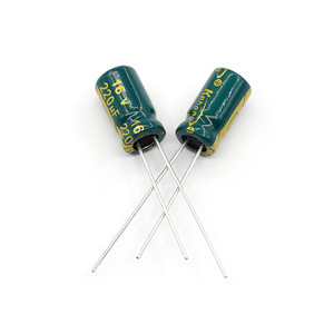 Aluminum Electrolytic <b>Capacitor</b> 220UF 16V 6x12mm Plug-In High Frequency Low ESR POLAR PET Case - Product Image 2
