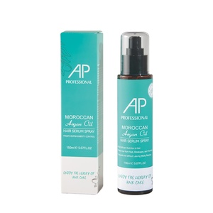 Produit capillaire hydratant naturel et biologique de marque privée AP, personnalisé, 150 ml, huile d'argan biologique, <span class=keywords><strong>spray</strong></span> anti-frisottis pour <span class=keywords><strong>cheveux</strong></span> - Product Image 1