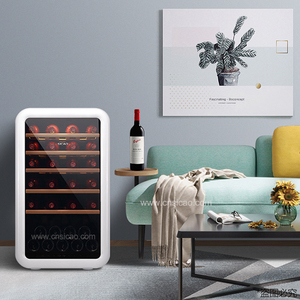 Góc tủ lạnh rượu vang sicao 2018 retro mini cổ điển làm mát rượu vang mini bar hiển thị mát tủ lạnh rượu vang đỏ - Product Image 4