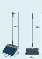 Ensemble balai et pelle ménager, tête de balai, balai pliable individuel, pelle à déchets W24-970