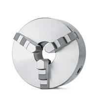 Mandrin de tour manuel à lit plat horizontal, à broche unique, à trois mors, auto-centrant, de capacité moyenne, K11 pour 80-400 mm