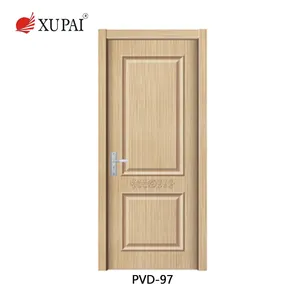 Interior pvc rosewood wood door prehung door front door of hotel room